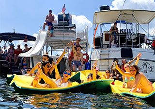 Lone Star Party Boat Rentals on Lake Travis