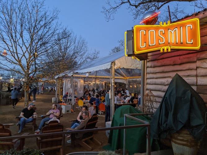 Cosmic Cafe off South Congress