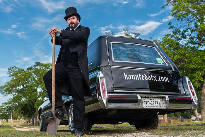Ride in Style on a Hearse Limo Tour with Haunted ATX